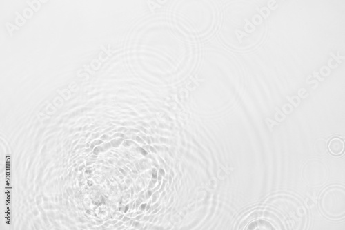The texture of water on a white background.