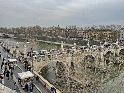 Roma, il Tevere ed i suoi ponti da Castel Sant'Angelo photo