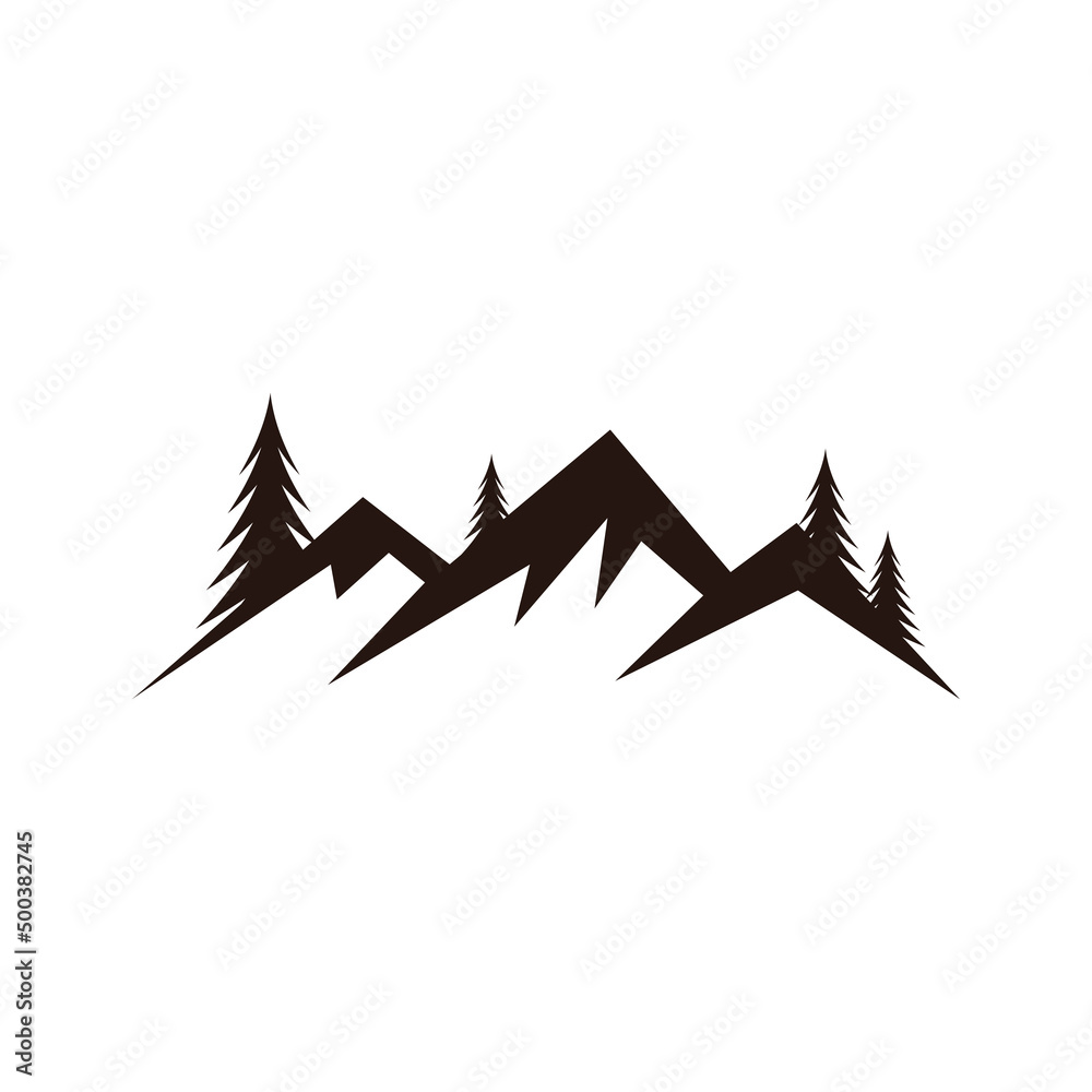 mountain logo icon design template vector