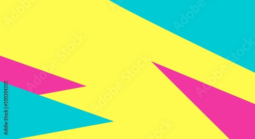 Creative layout with colorful. Abstract colors art background. Minimal concept 90s