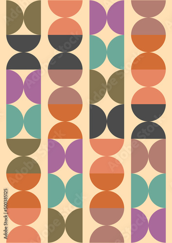 Bauhaus art graphic design for modern abstract wall art, poster, art print, Scandinavian, canvas, frame and home decor