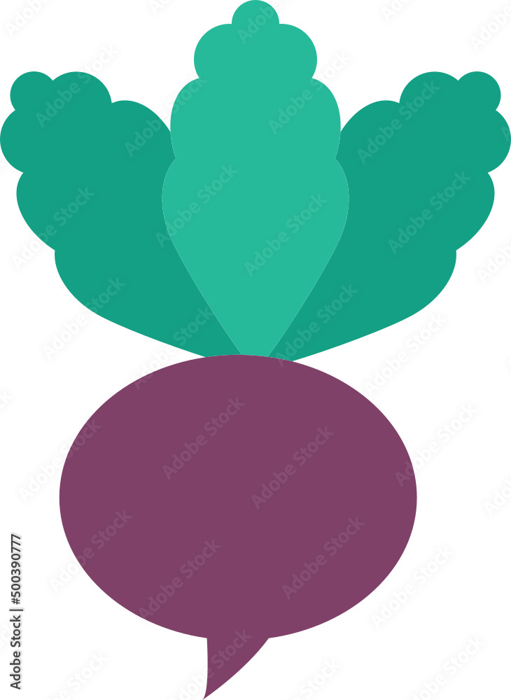 Obraz premium Beetroot flat icon