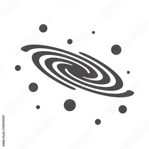 Galaxy icon.Vector illustration.