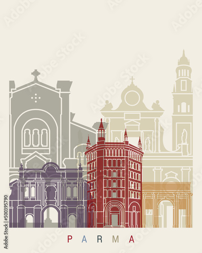 Parma skyline poster