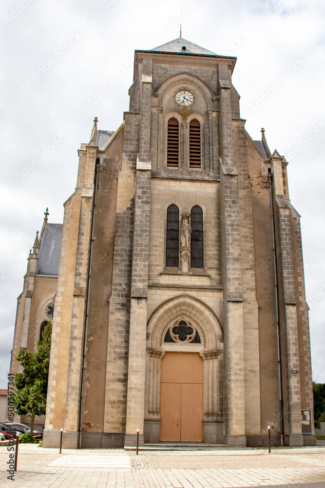 La Planche. Église Saint-Jacques. Loire-Atlantique. Pays de la Loire