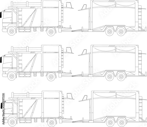 structure of car carrier  photo