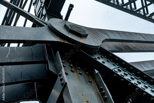 Steel Beams of a Bridge