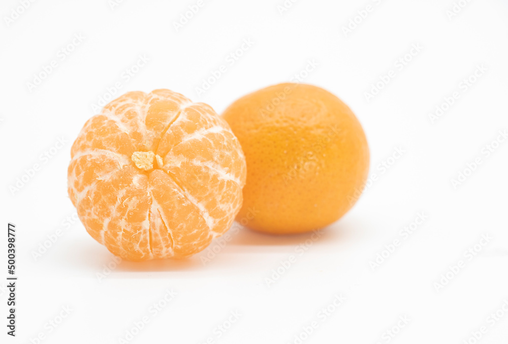 kamala or Tangerine isolated on white background, kamala or Tangerine isolated on white background,