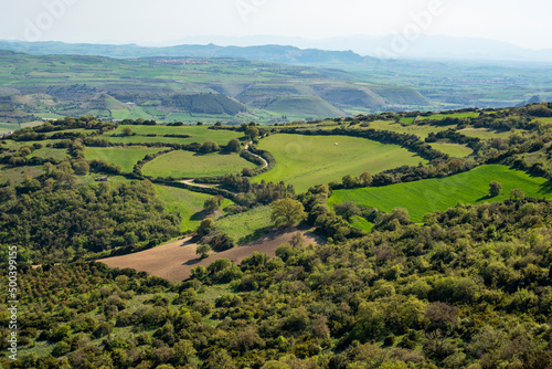 View Of Marmilla From Giara Plateau, Giara basaltic upland, Medio Campidano, Sardinia, Italy 