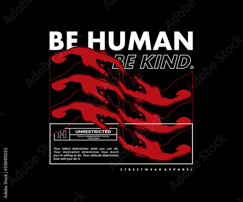 Motivational quote  illustration of red hand t shirt design, vector graphic, typographic poster or tshirts street wear and Urban style
