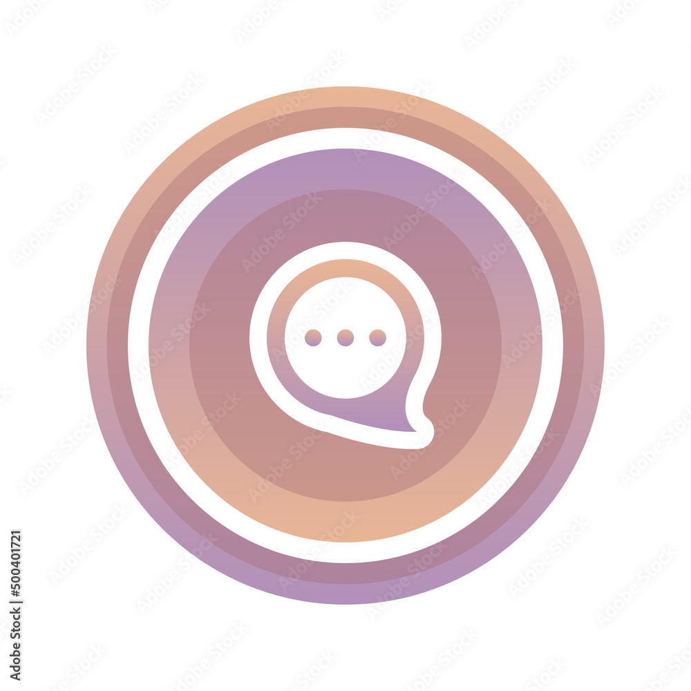 coin chat gradient logo design template icon coin chat gradient logo design template icon