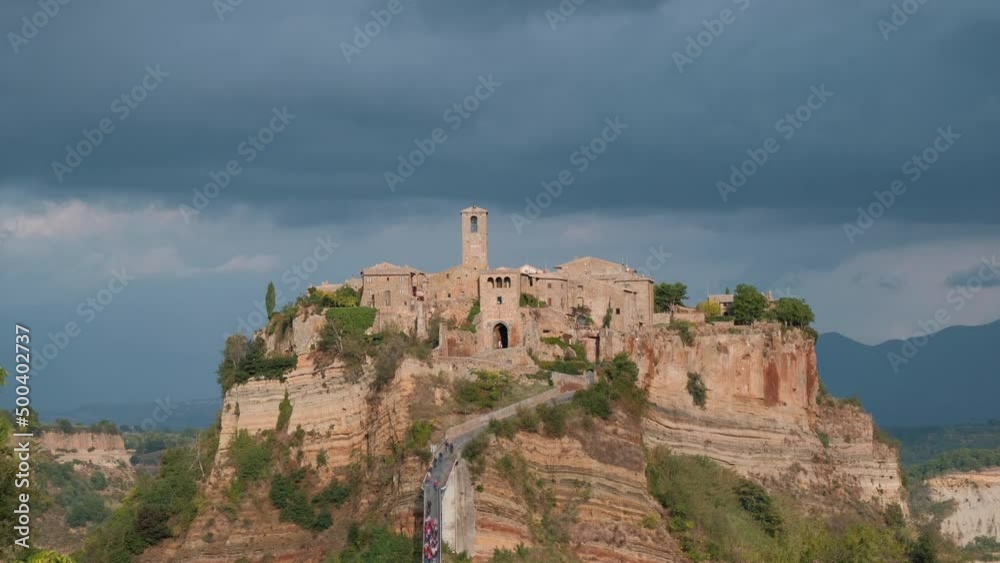 Civita di Bagnoregio Timelapse, district of Viterbo, Lazio Italy. Tuscia region. Time Lapse. Civita di Bagnoregio Timelapse, district of Viterbo, Lazio Italy. Tuscia region. Time Lapse.