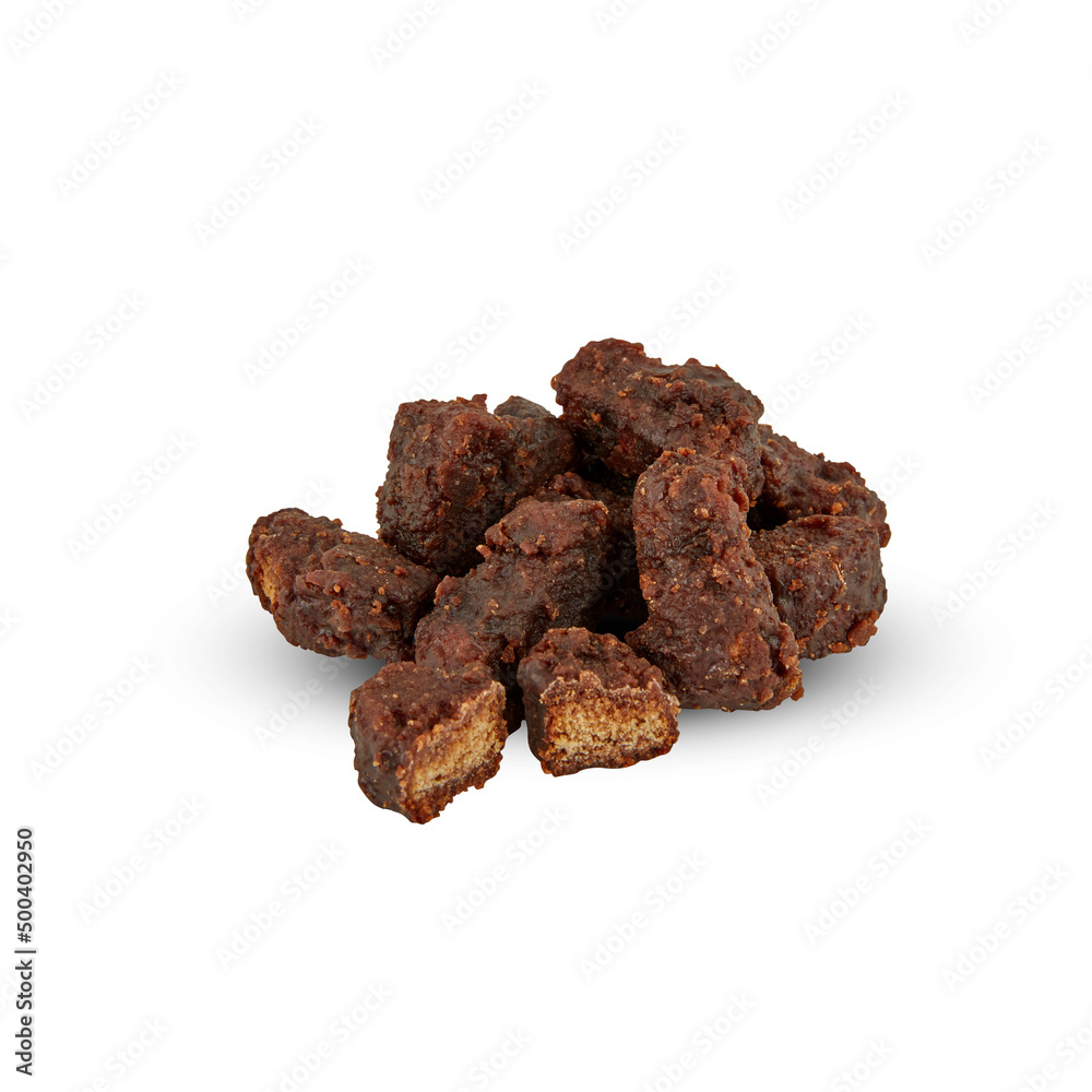 Chocolate Bread isolated on white background with cut out