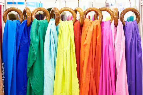 Fabric for sewing clothes on hangers