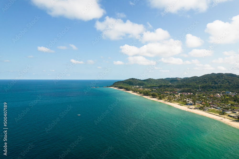 Fototapeta premium Aerial view of beach in Malaysia