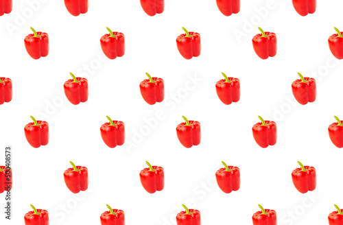 pattern with red peppers