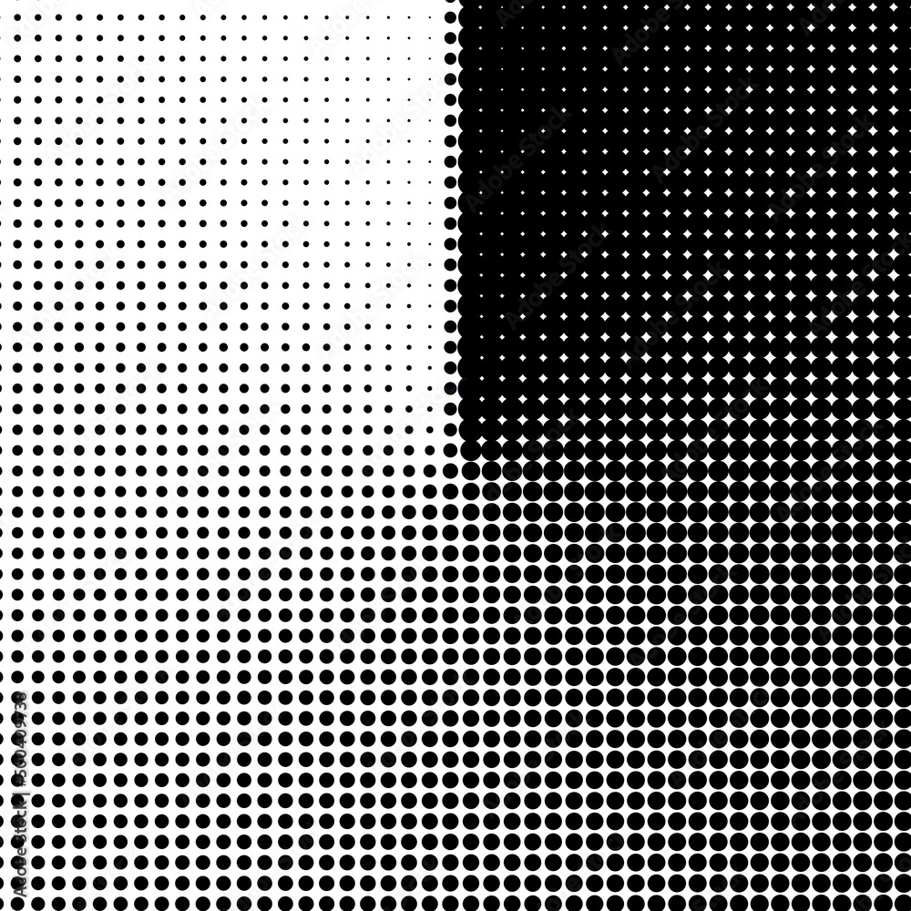 Halftone Background Patterns for Graphic Designers to use as Wallpaper, Package Design, Label Design, Poster Design or Scrapbooking