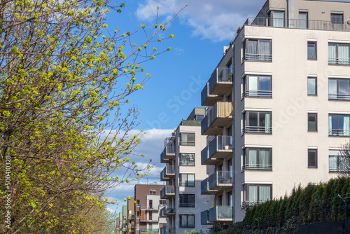 modern architecture residential building condominium appartments development