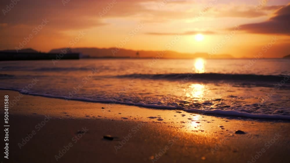 Dramatic landscape of beautiful sea and sky at sunset in summer, Nature or travel background Dramatic landscape of beautiful sea and sky at sunset in summer, Nature or travel background