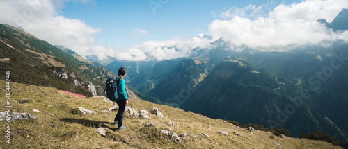 Panoramic view of Allgaeuer Alps
