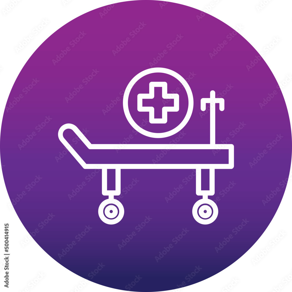 Hospital Bed Icon Hospital Bed Icon