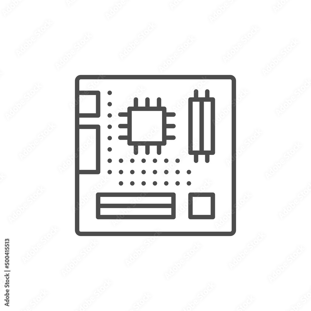 Computer hardware, motherboard icon. Line, glyph and filled outline colorful version, motherboard slot outline and filled vector sign. Symbol, logo illustration. Different style icons set Computer hardware, motherboard icon. Line, glyph and filled outline colorful version, motherboard slot outline and filled vector sign. Symbol, logo illustration. Different style icons set