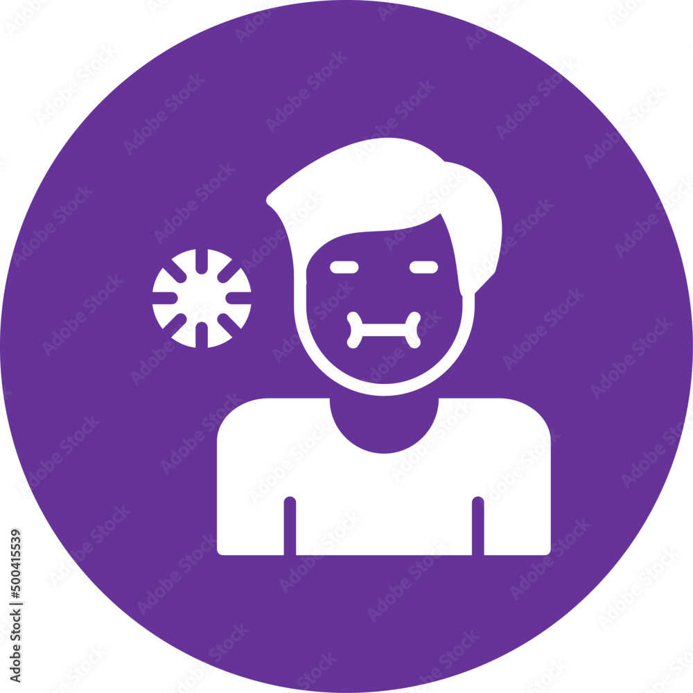 Sick Person Icon Sick Person Icon