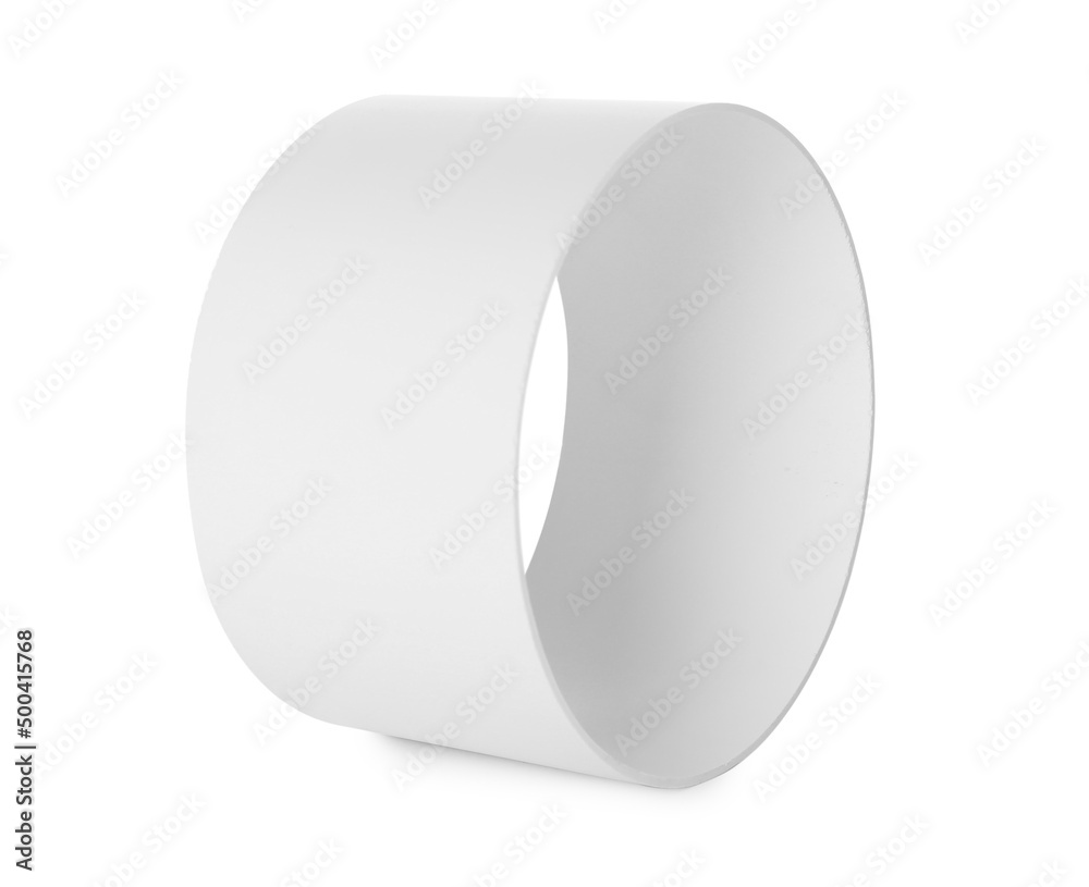 Plastic air pipe for home ventilation system isolated on white Plastic air pipe for home ventilation system isolated on white