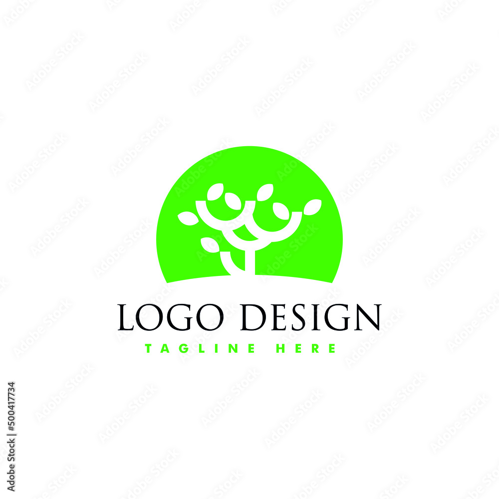 vector tree design logo. vector template logo vector tree design logo. vector template logo