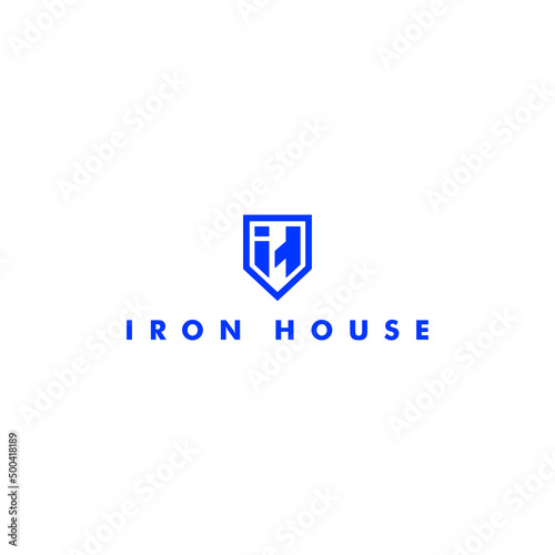 Free Download vector logo inspiration. iron house logo template - GFXLoad