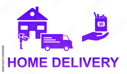 Concept of home delivery