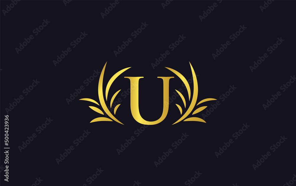 Golden leaf and creative logo design for brand and business Golden leaf and creative logo design for brand and business