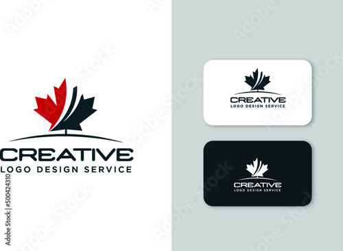 Maple leaf logo photo