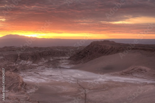 Panoramic view on Valle de la Luna. Atacama desert. Chile. South America © Susana