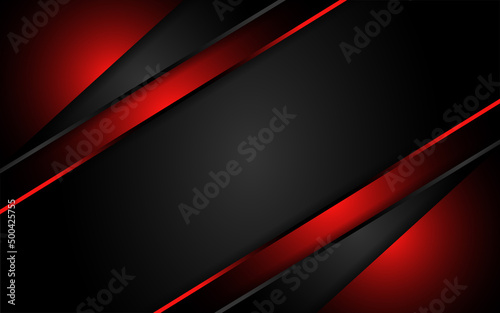 Luxury black background with red lines combinations. modern futuristic background