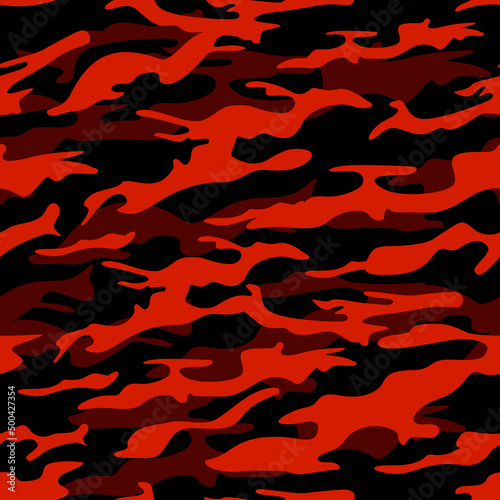 abstract army seamless pattern with orange and black color design vector, pemuda pancasila pattern background photo