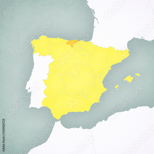 Map of Spain - Cantabria photo