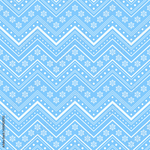 Blue winter christmas seamless background