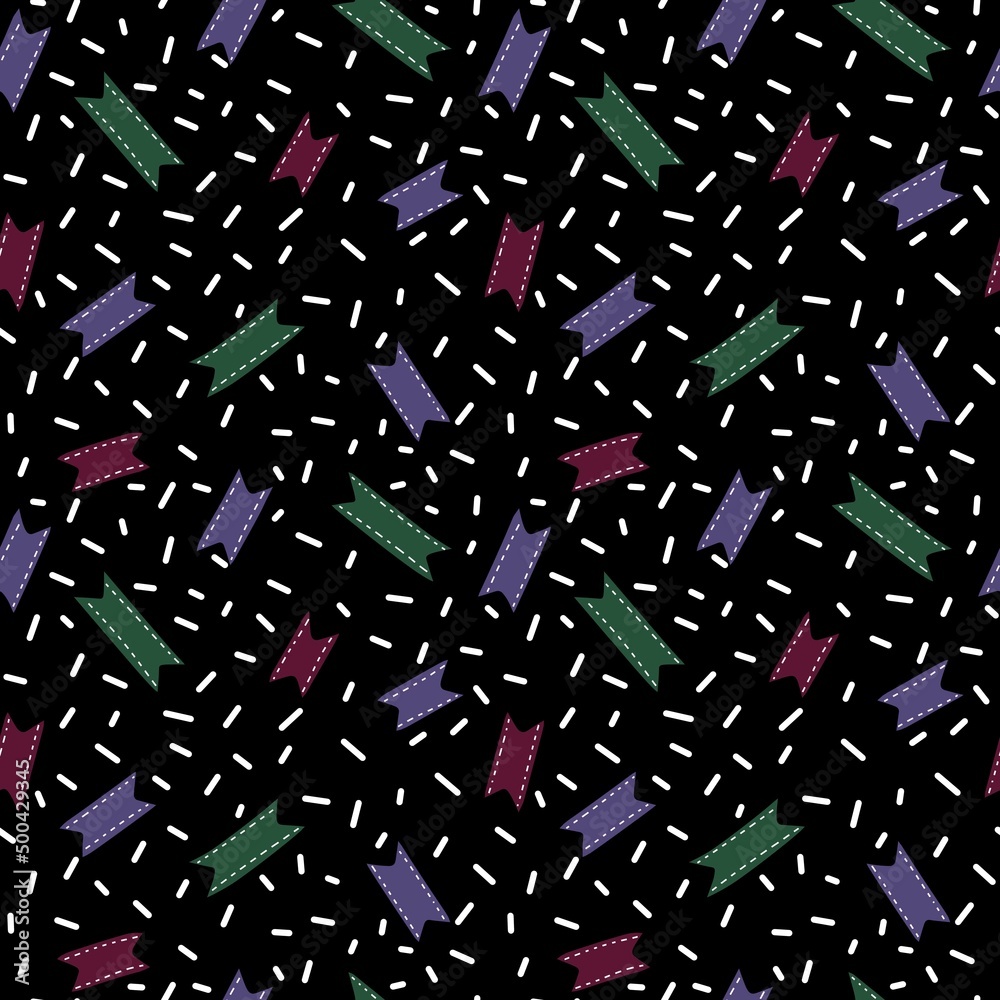 Kids seamless birthday ribbons pattern for gifts and cards and linens and fabrics and wrapping paper Kids seamless birthday ribbons pattern for gifts and cards and linens and fabrics and wrapping paper