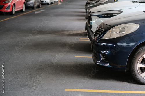 Wallpaper Mural Row of car parking lot in condominium building Torontodigital.ca