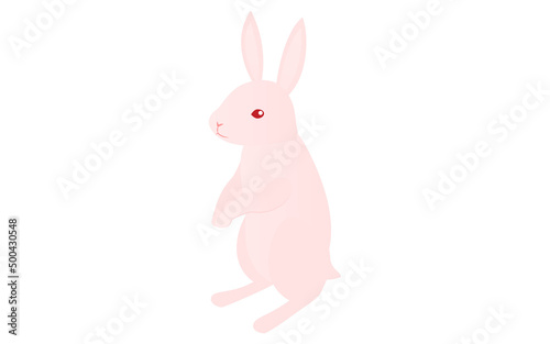 シンプルなうさぎのイラスト