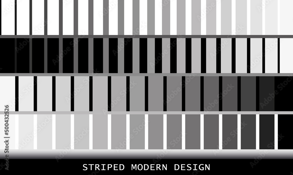 Set of seamless striped patterns, textures. Vector