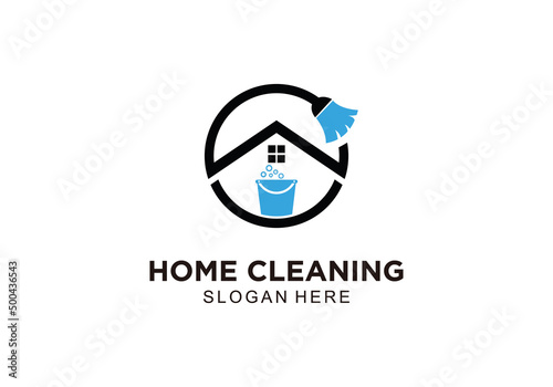  House Cleaning Logo Design Template
