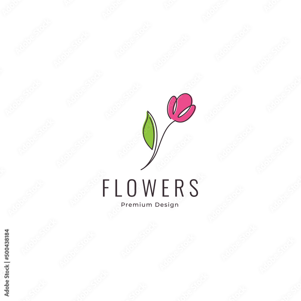 rose flower full color logo design rose flower full color logo design