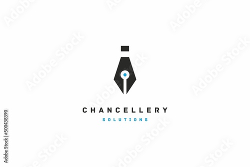 Template logo design for chancellery, law firm, educational center