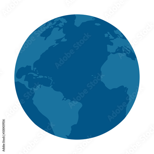 earth planet blue icon