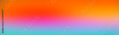 Wide colored banner bright orange. Abstract gradient background blue gray. Abstract gradient template.
