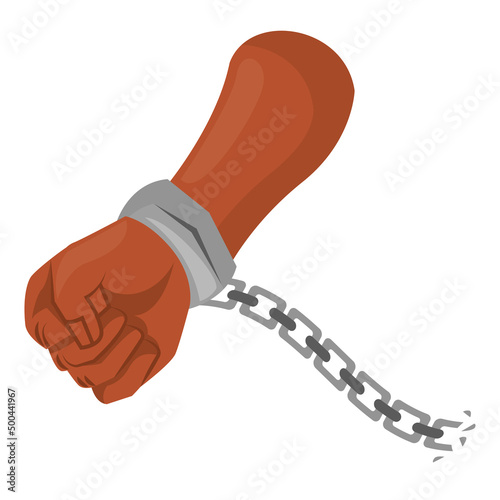 hand slave broken chain