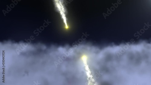  light trail night sky