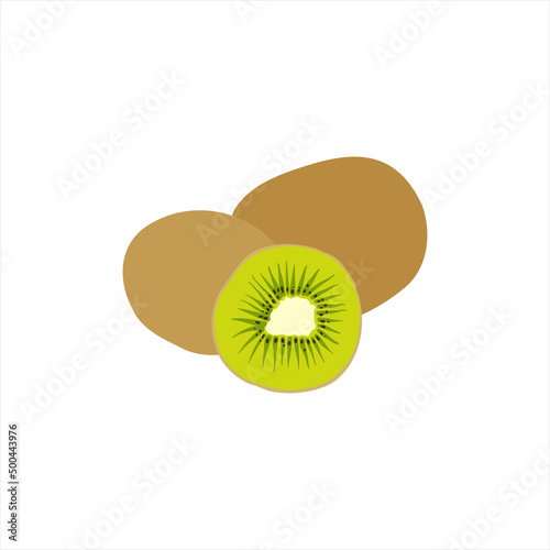 kiwi fruit isolated on white background